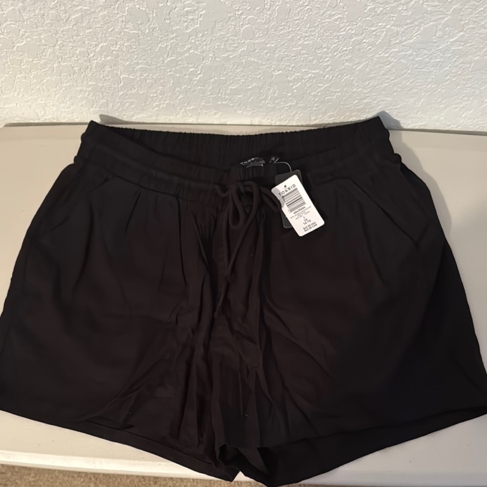 Torrid Black Shorts with Elastic Waistband
